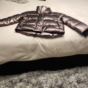 Women's Metallic Puffer Jacket